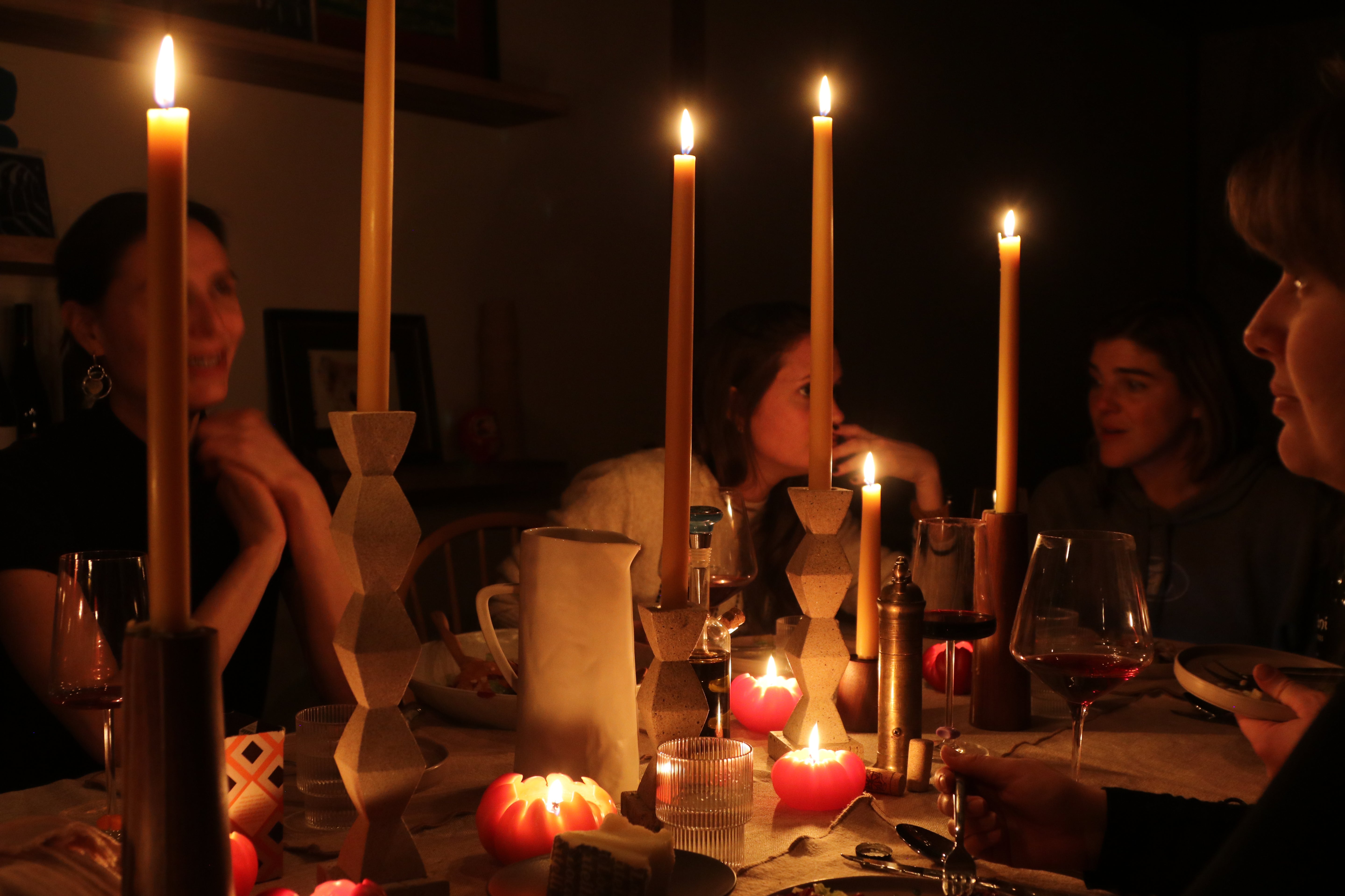 Tall Taper Beeswax Candles