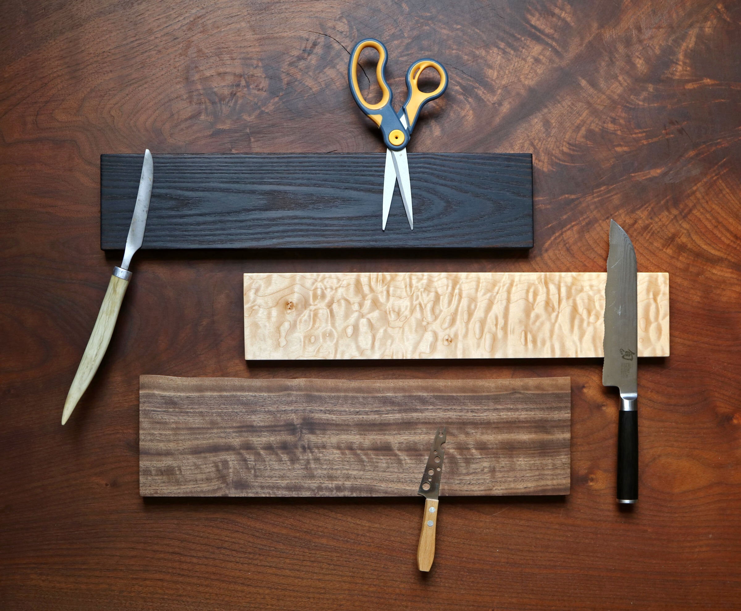 Wooden Magnetic Knife Holder