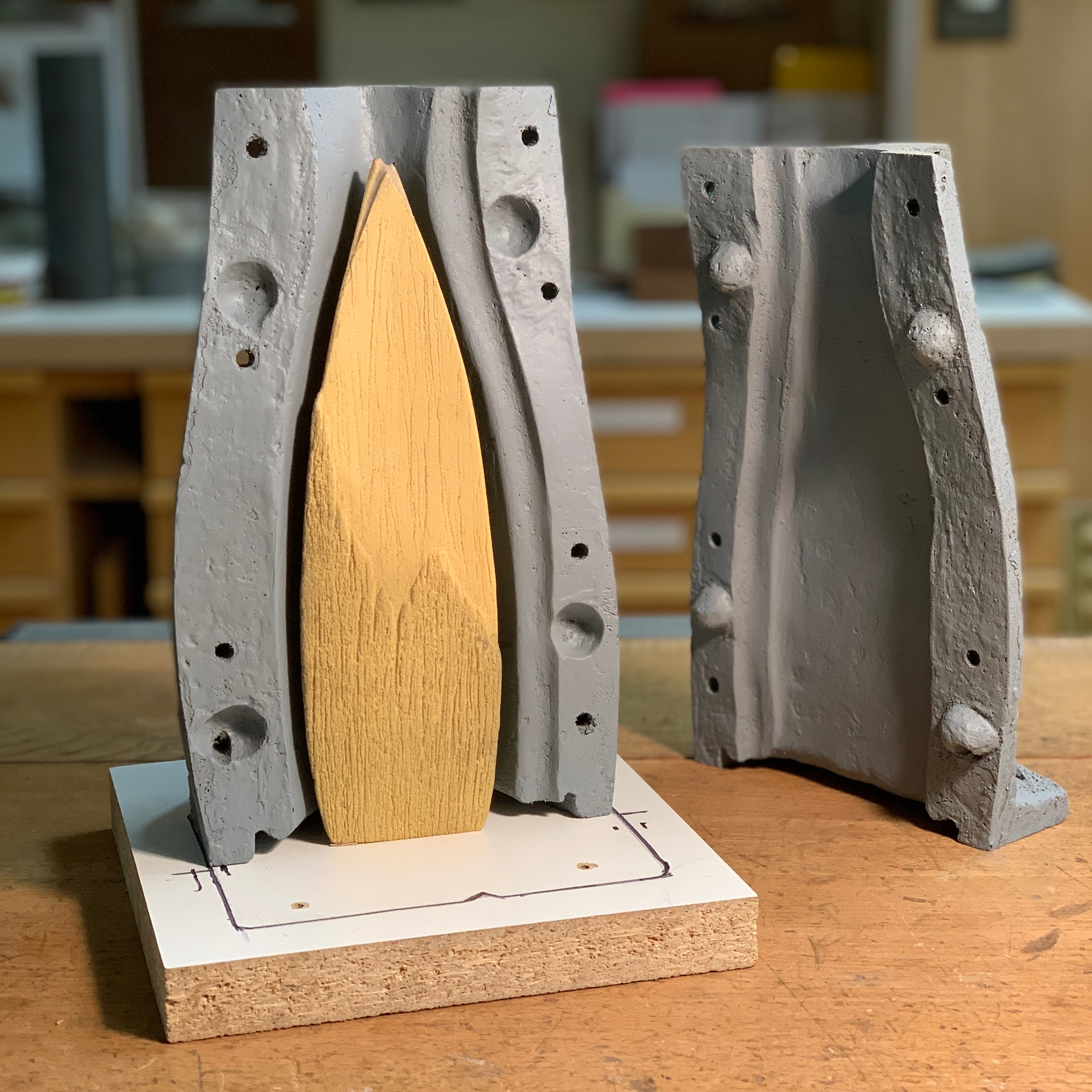 master and mold box of milkweed