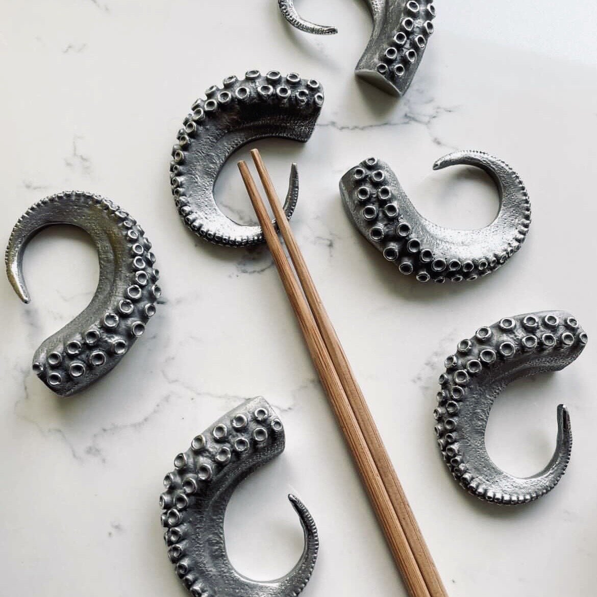 Stainless Steel Octopus Chopstick Rest