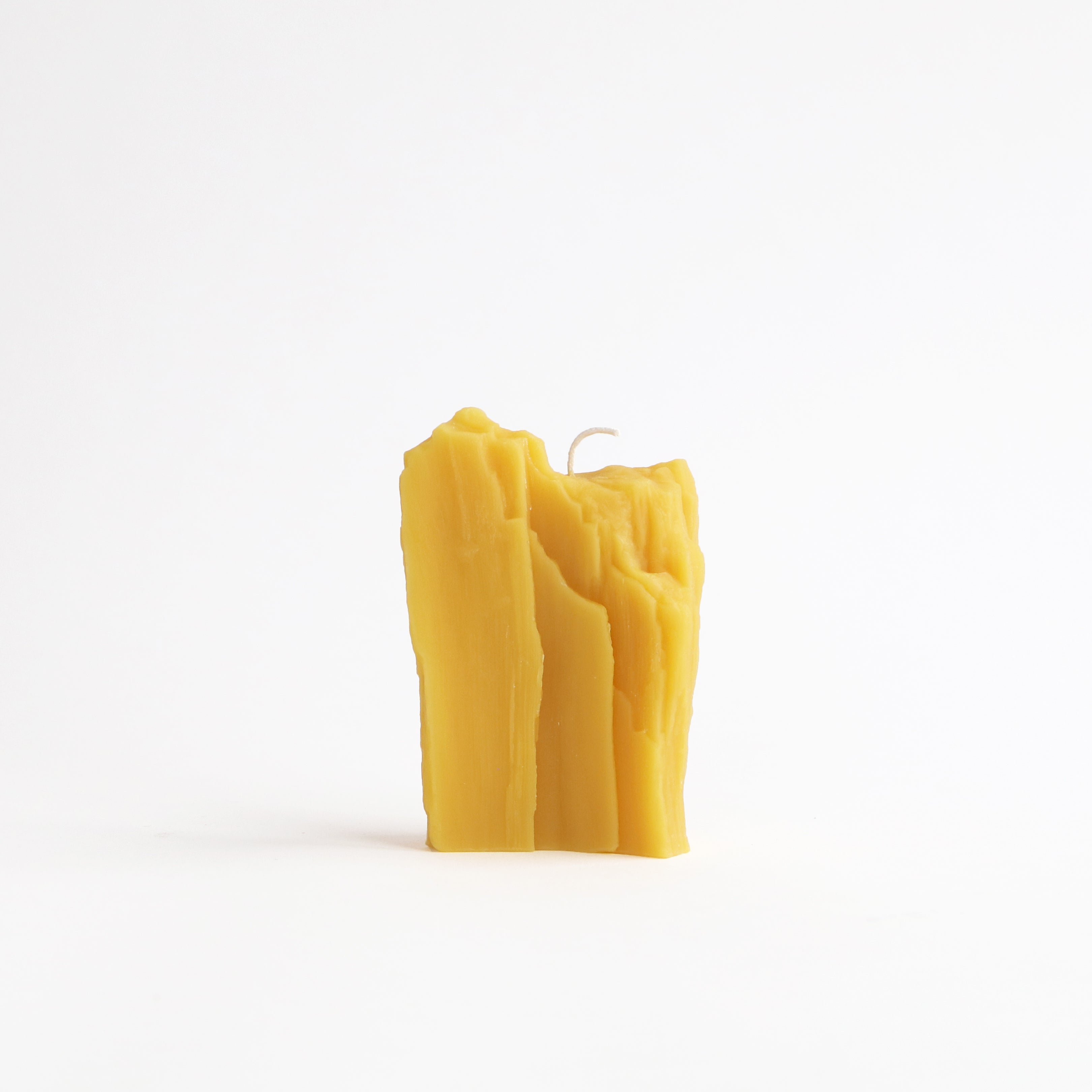 Petrified Wood Beeswax Candle