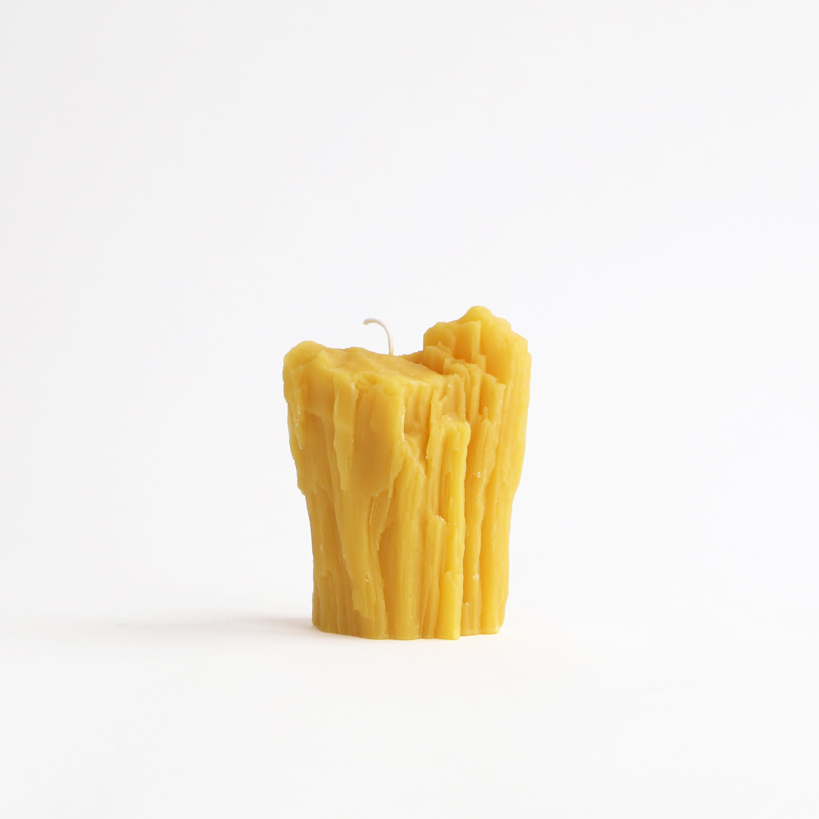 Petrified Wood Beeswax Candle