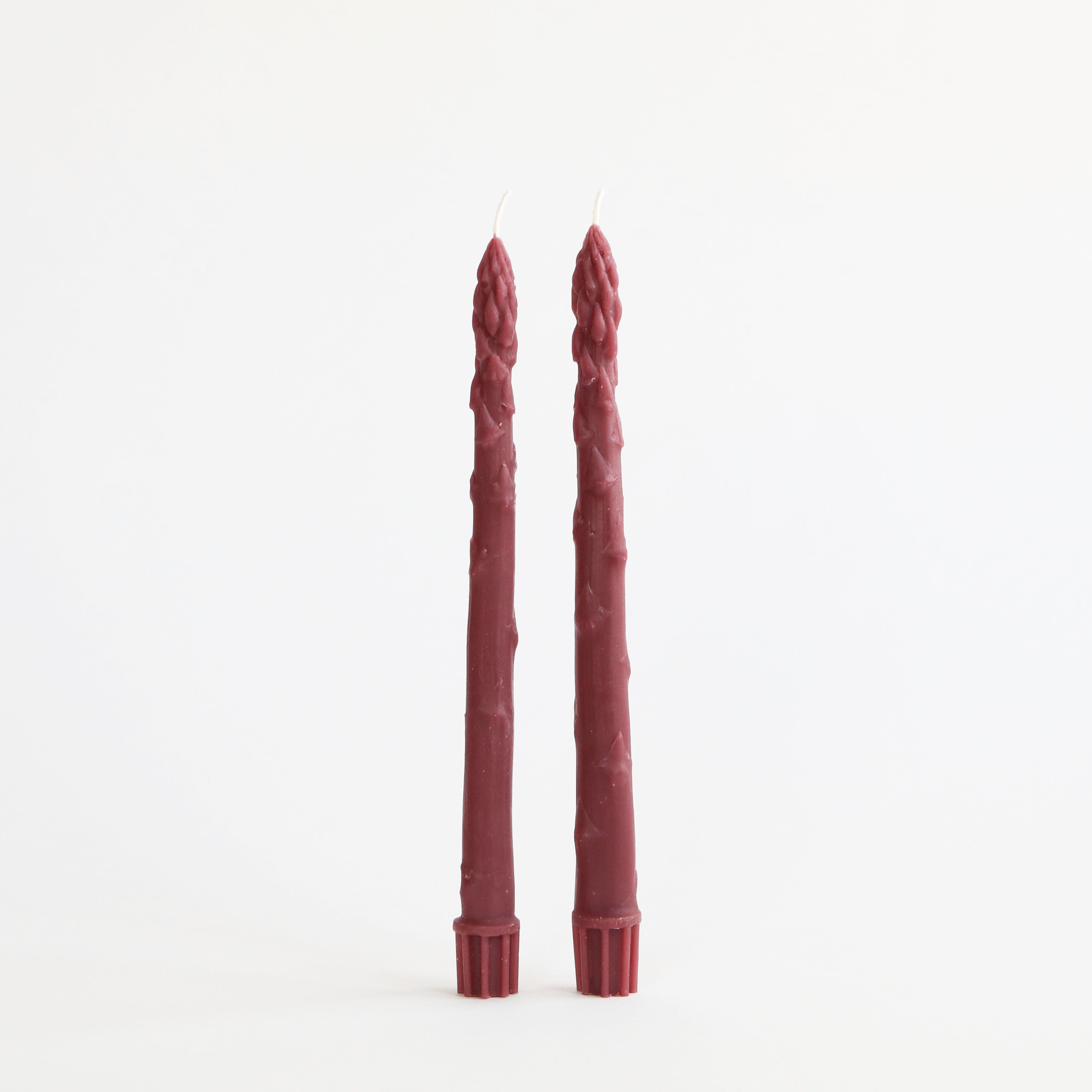 Asparagus Beeswax Taper Candles