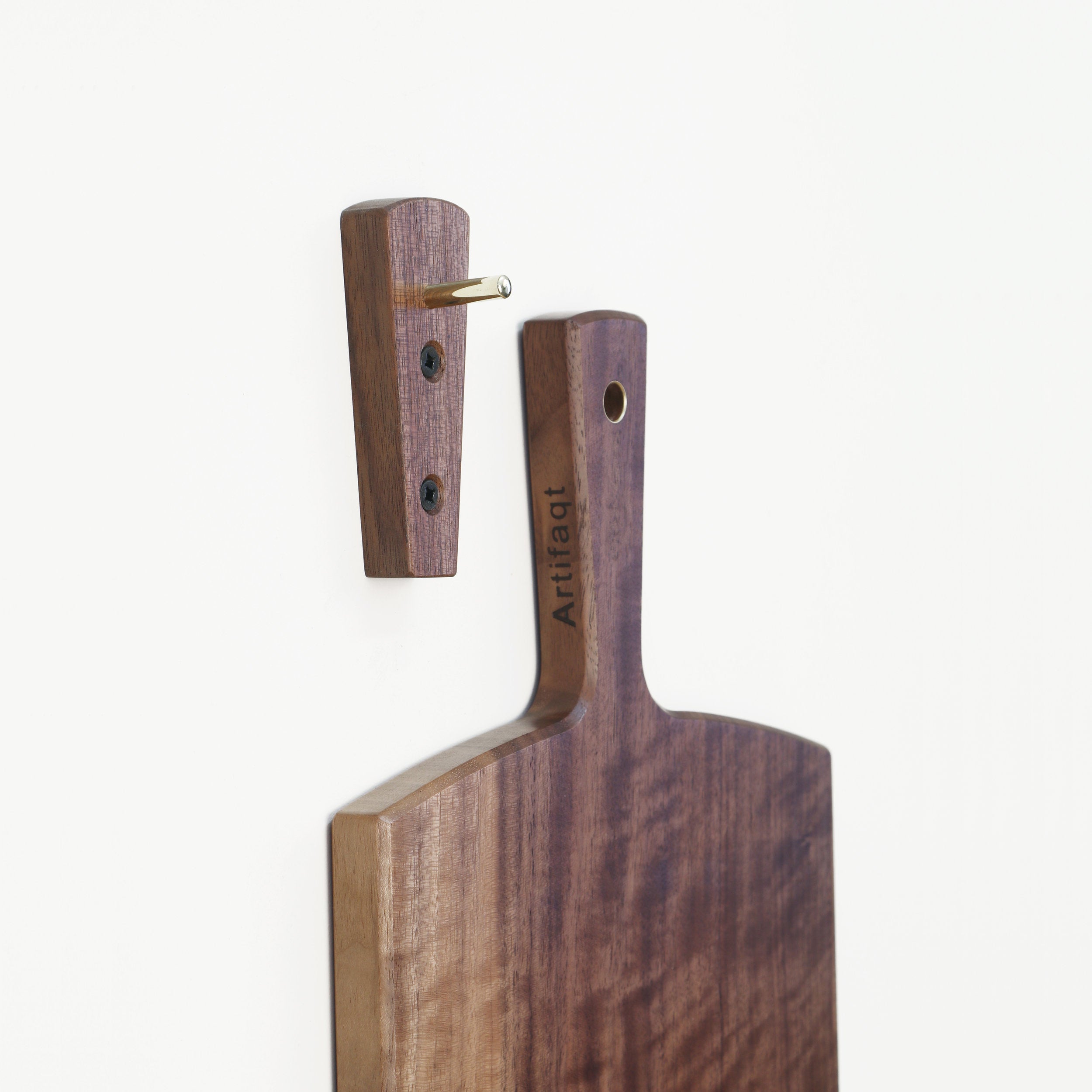 Round Wooden Handled Serving Board