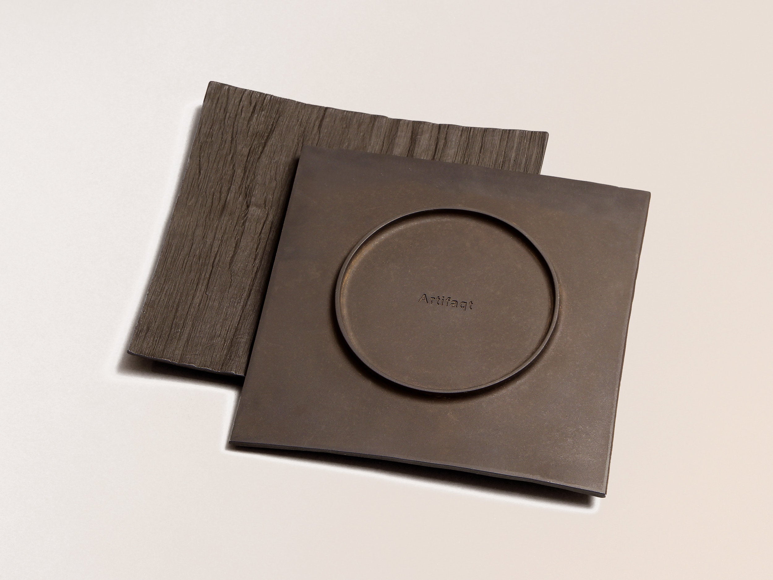 Splitwood Metal Serving Platter - Matte Black