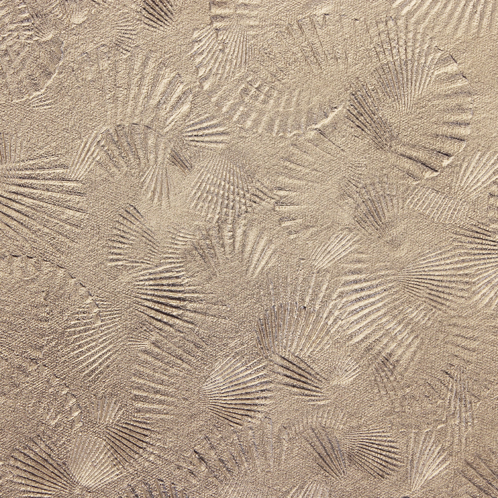 silver metal with scallop impressions