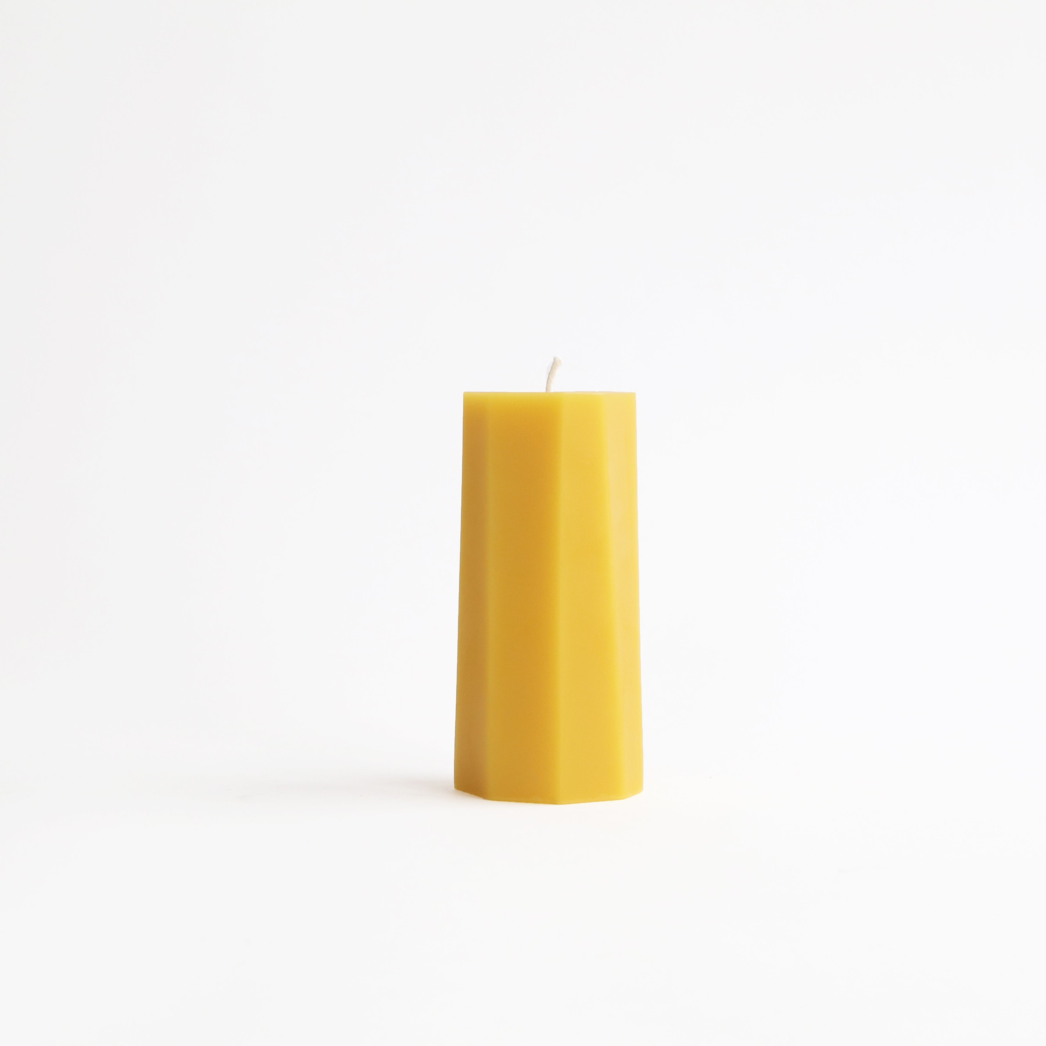 Sculpted Pillar Beeswax Candles