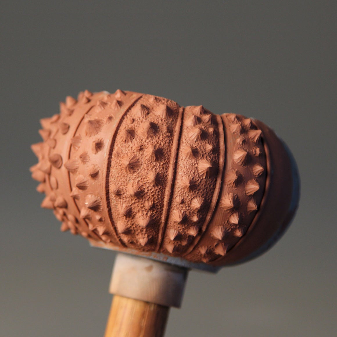 clay sculpture of sea urchin