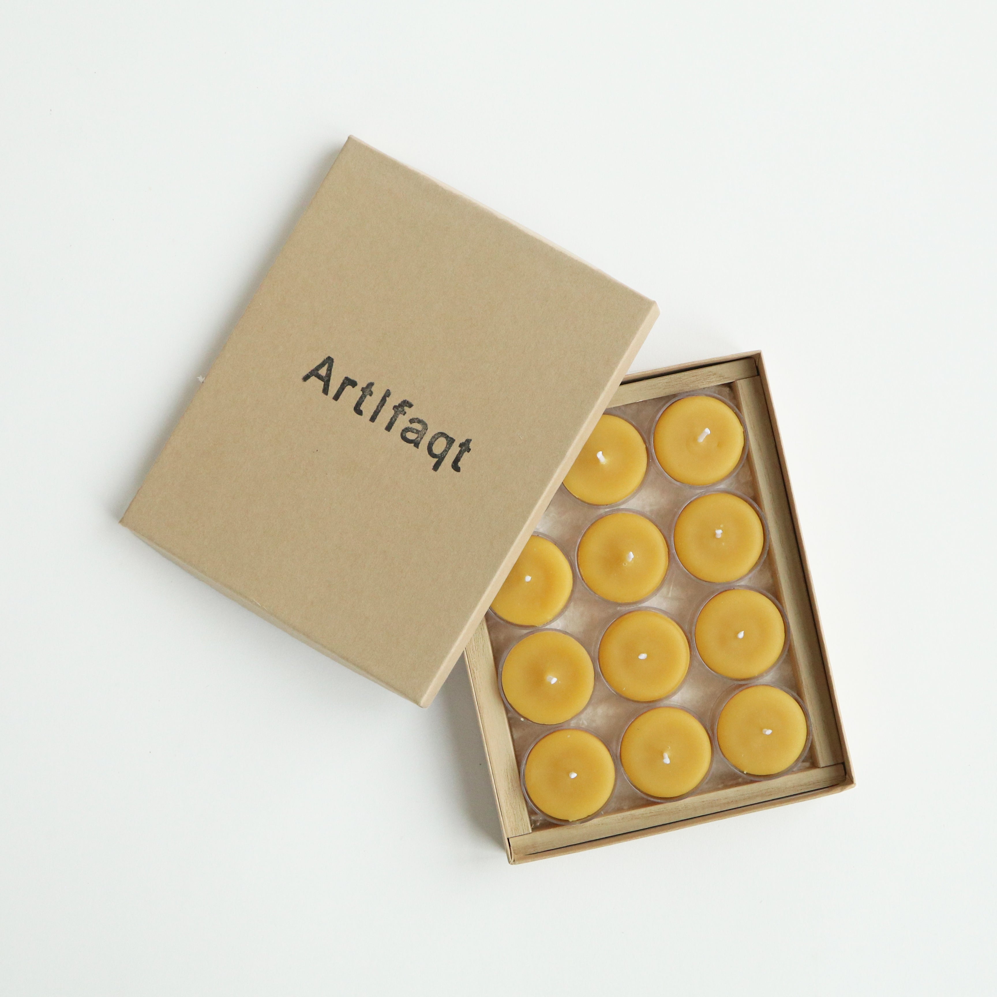 Tealight Beeswax Candles (12 Pack)
