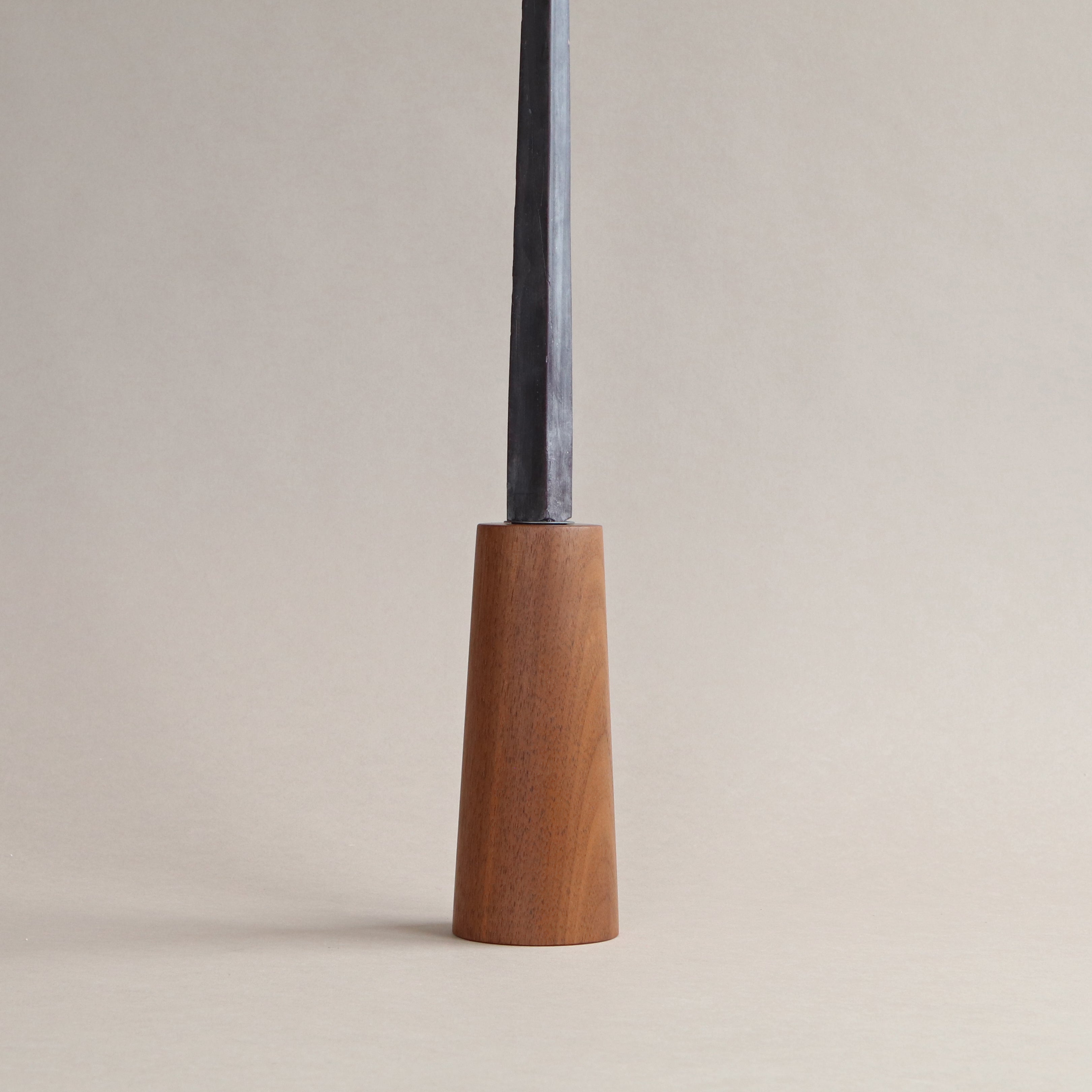 Walnut Taper Candle Holder