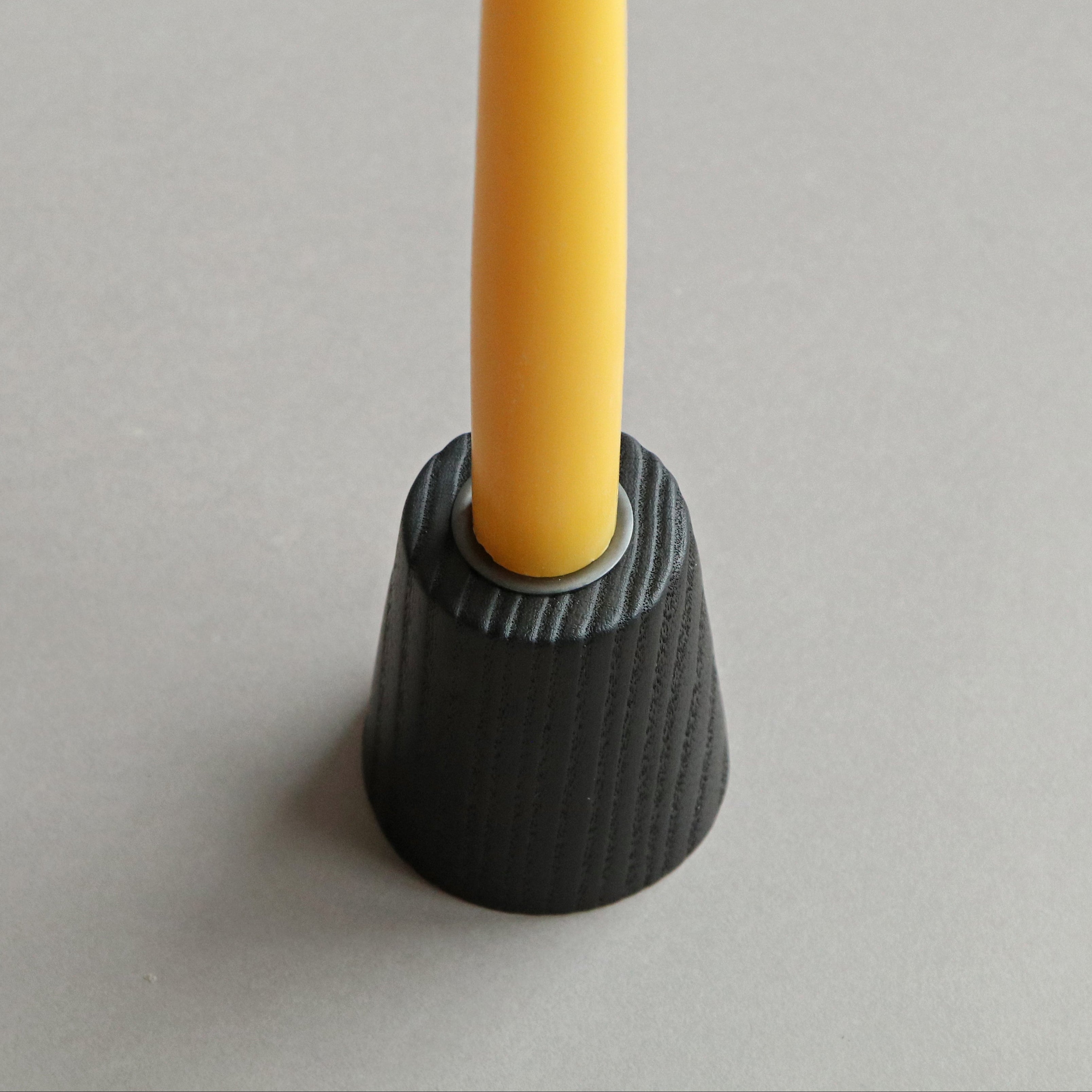 Charred Ash Taper Holder