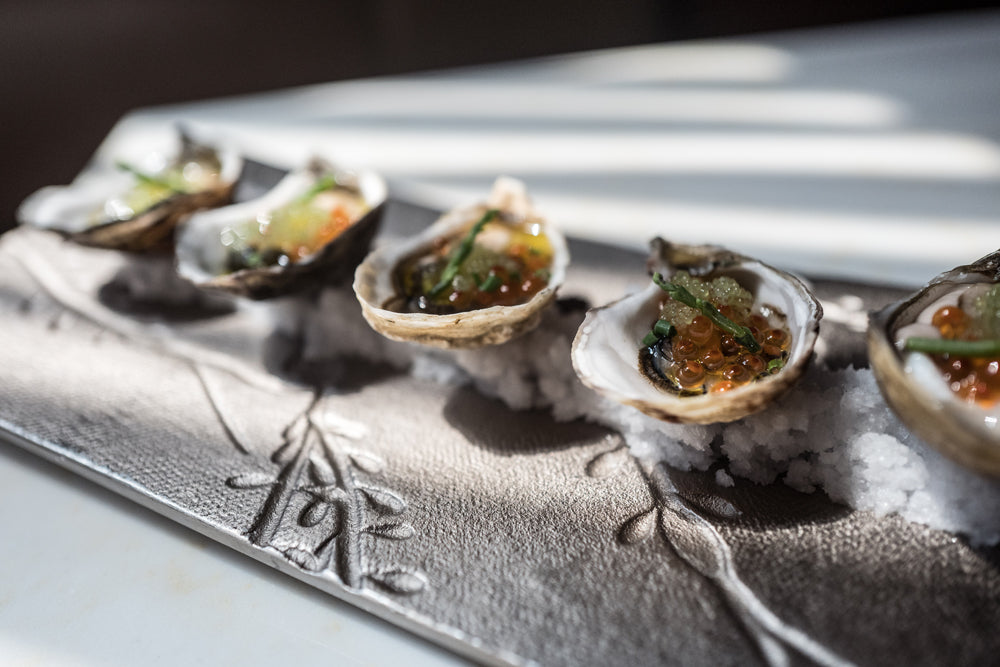 Seaweed Metal Serving Platter - Chef's Bright