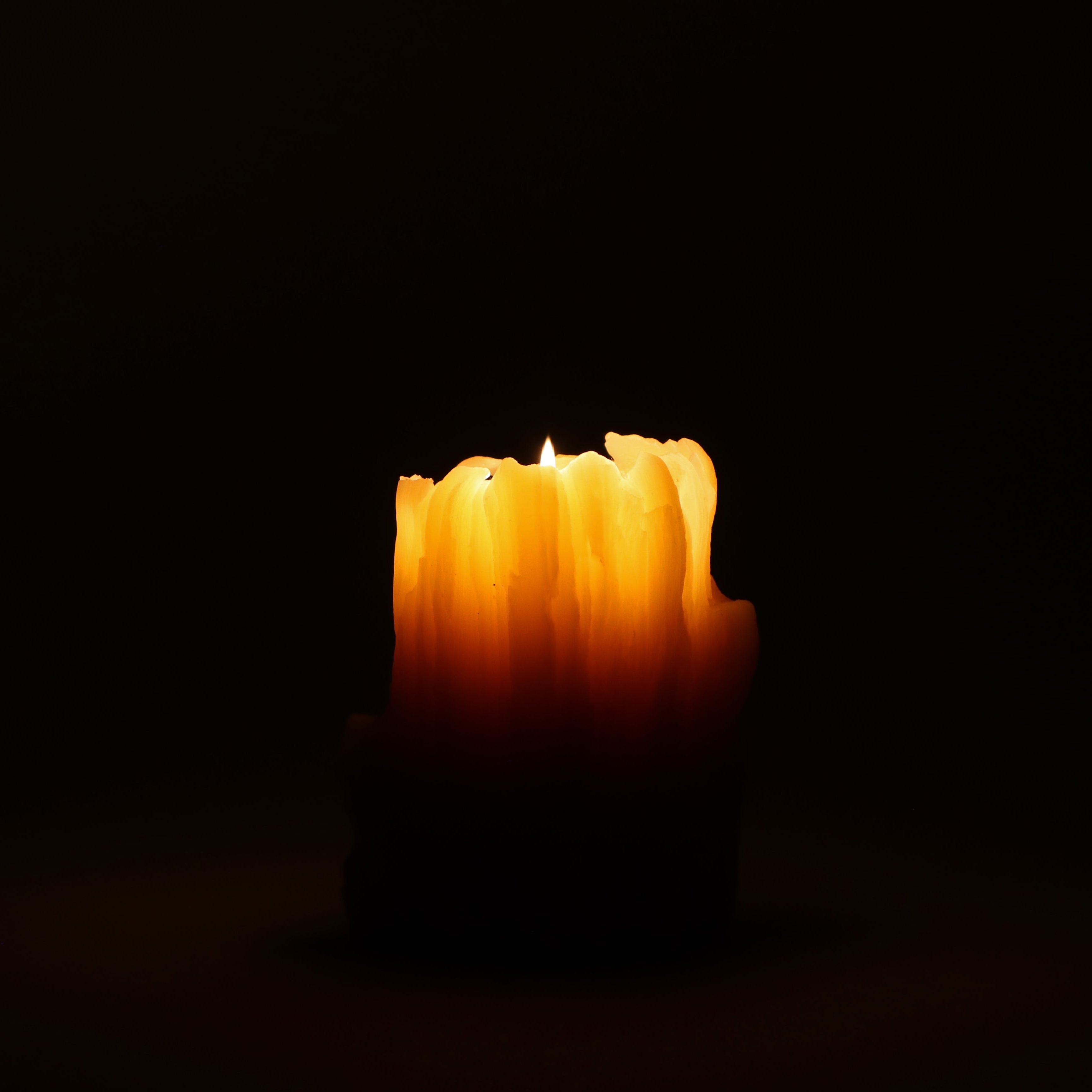 Petrified Pillar Beeswax Candle