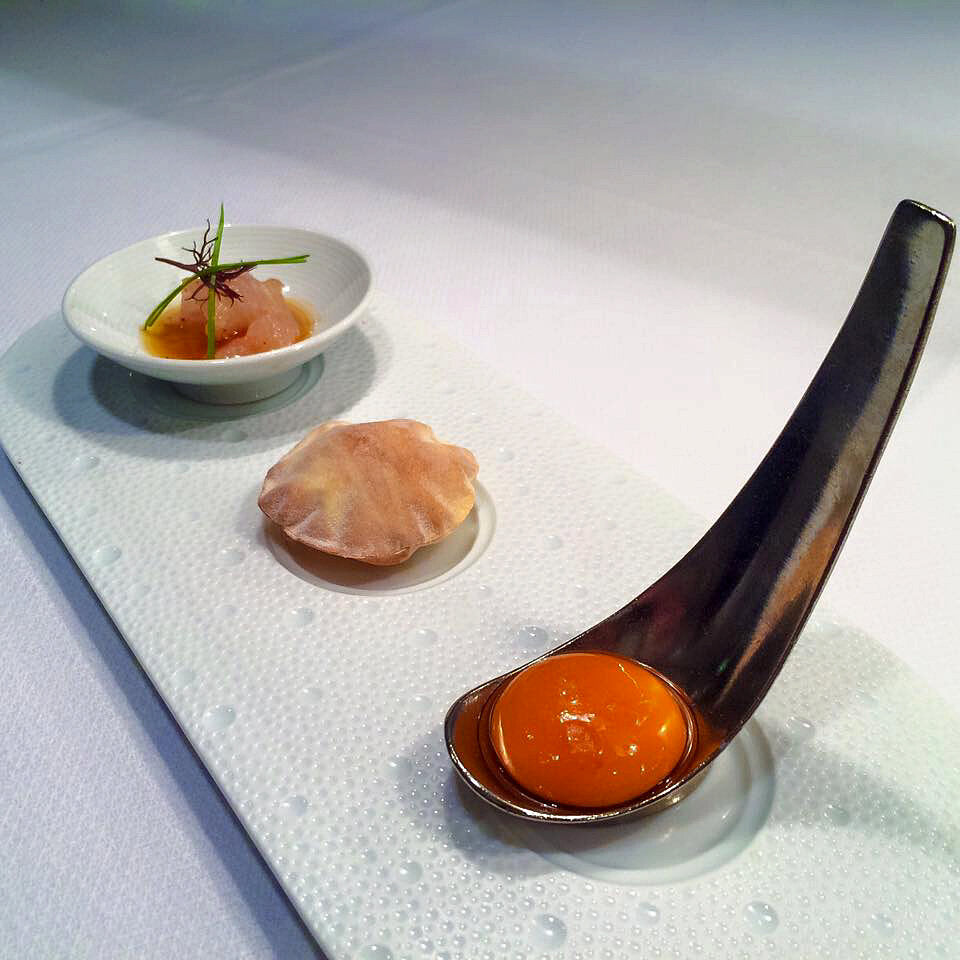 amuse bouche spoon at le bernardin