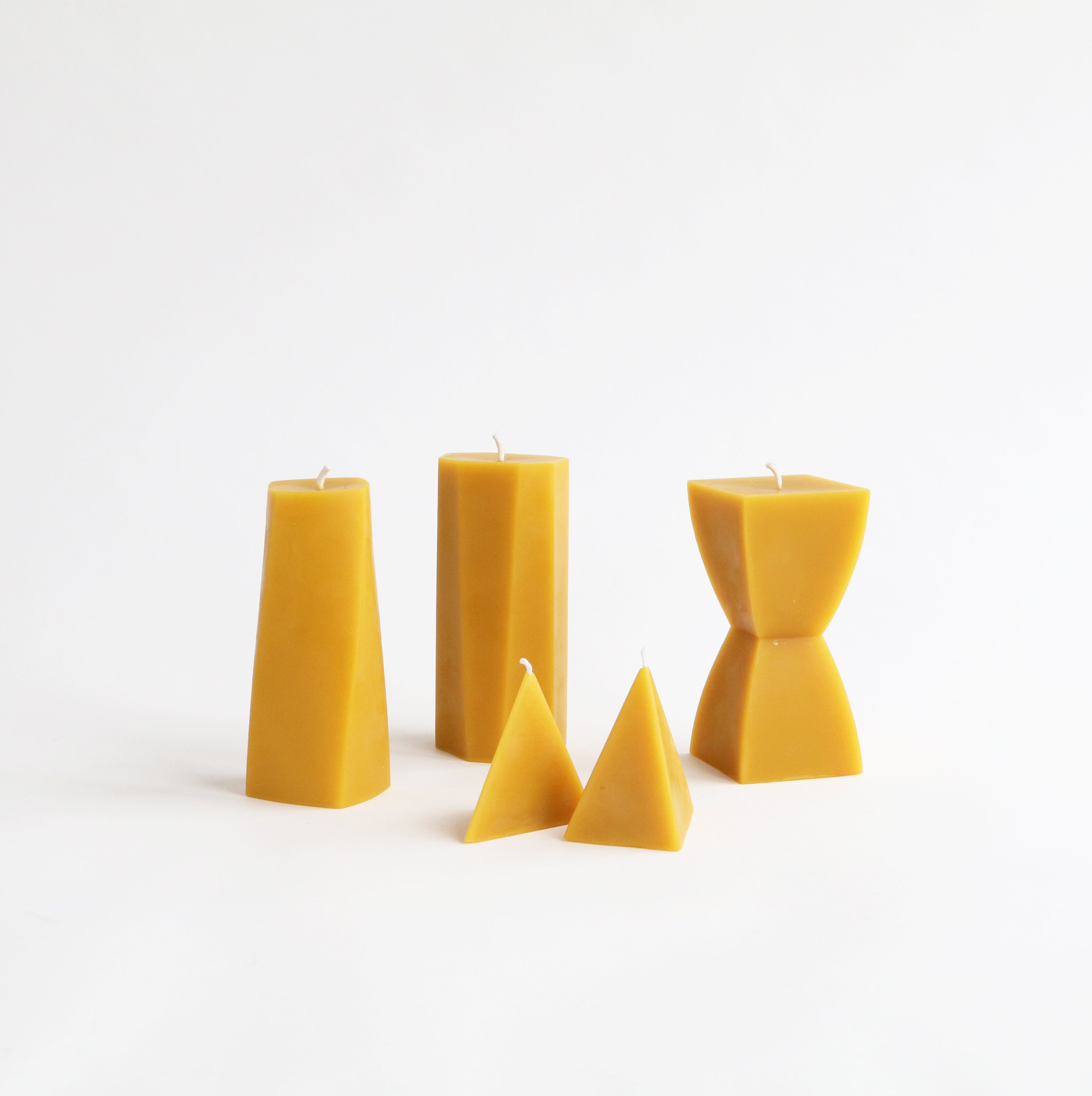 Sculpted Beeswax Candle Collection