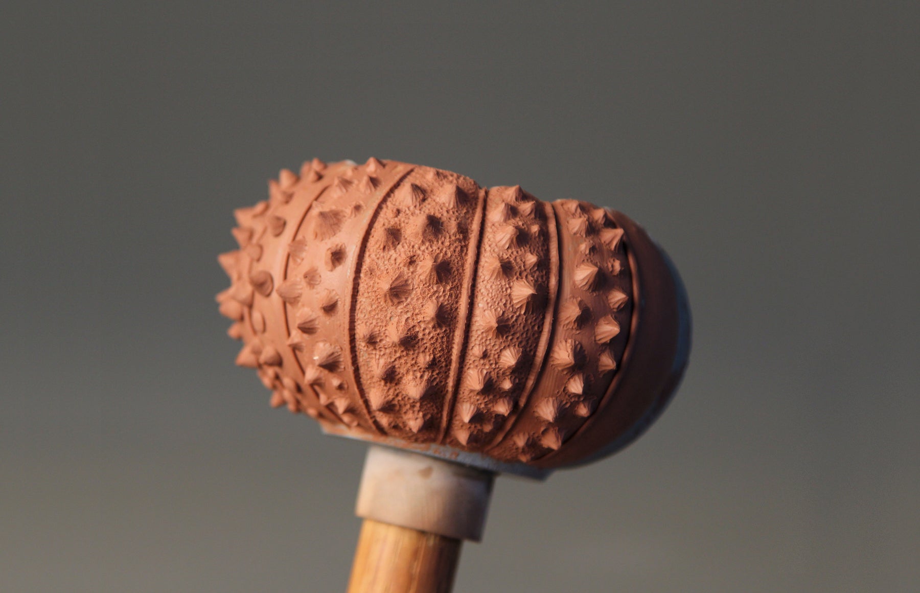clay sculpture of sea urchin