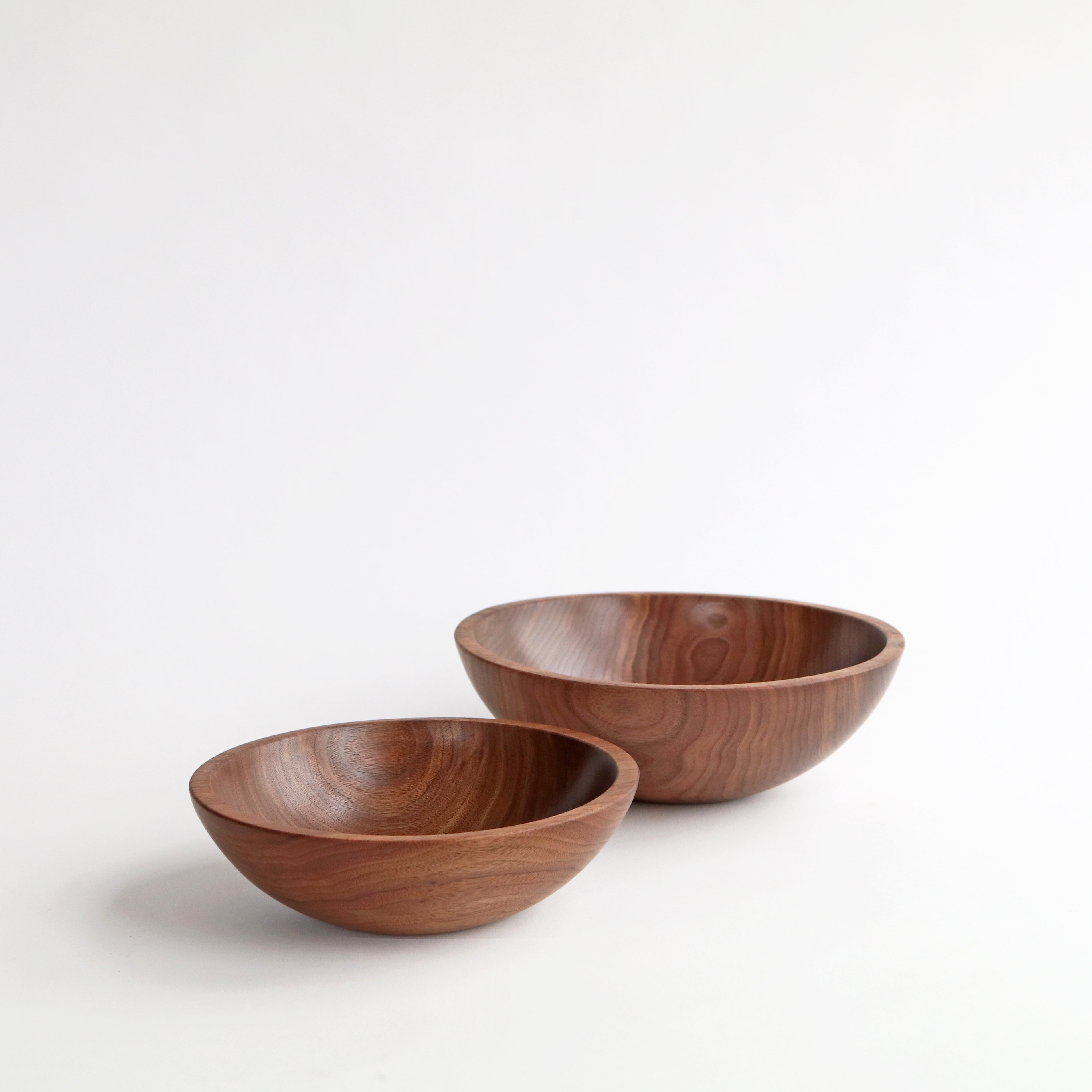 Walnut Wooden Serving Bowls