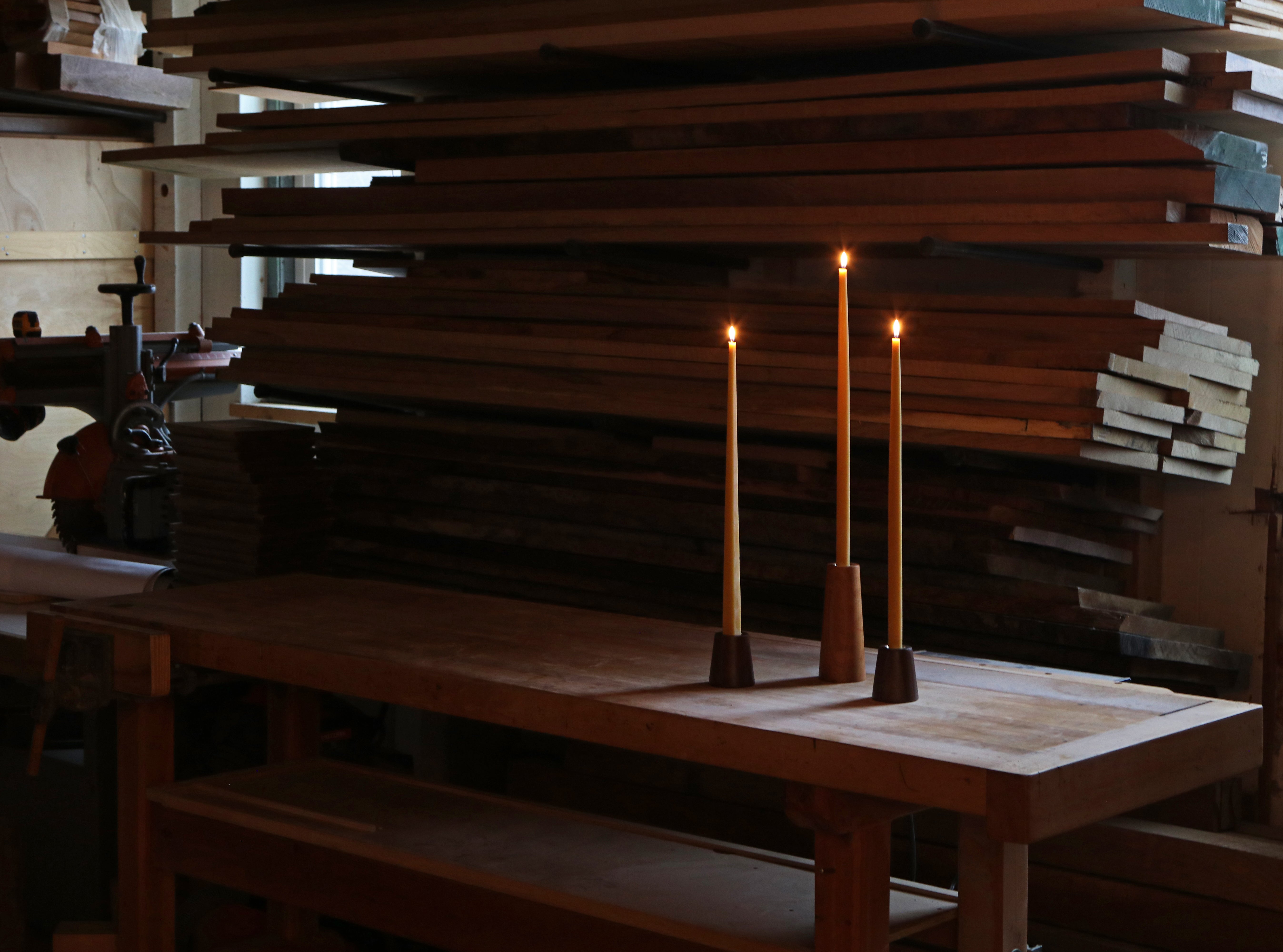 Tall Taper Beeswax Candles