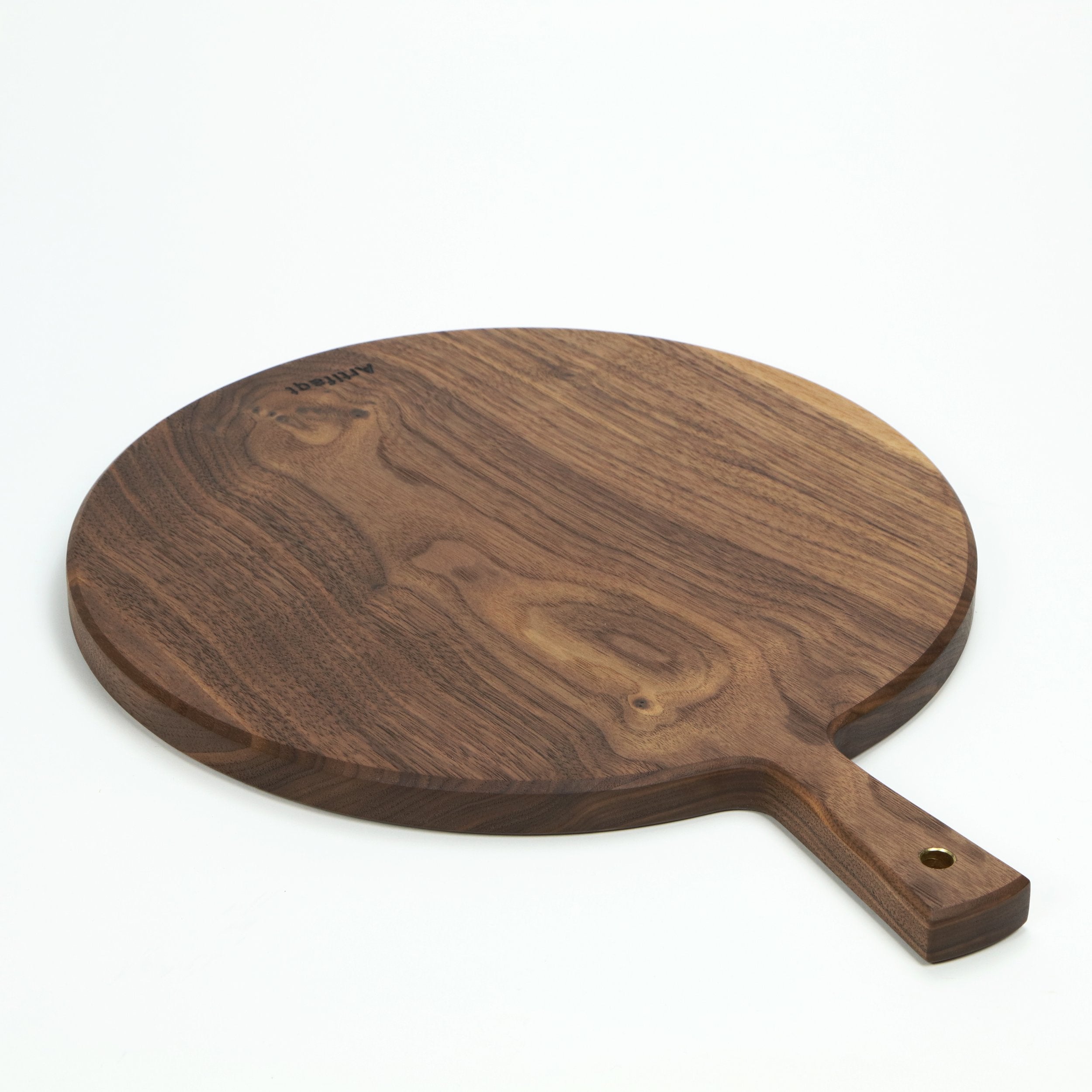 Round Wooden Handled Serving Board